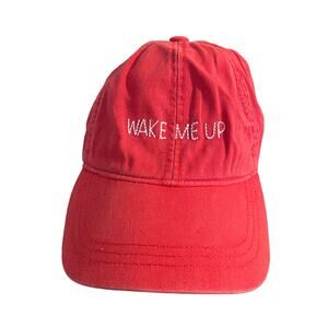 Pink wake me up hat